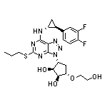 (1S,2S,3R,5S)-3-[7-[[(1R,2S)-2-(3,4-Difluorophenyl)cyclopropyl]amino]-5-(propylthio)-3H-[1,2,3]triazolo[4,5-d]pyrimidin-3-yl]-5-(2-hydroxyethoxy)cyclopentane-1,2-diol