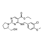 Ethyl 4-[(3-Chloro-4-methoxybenzyl)amino]-2-[(S)-2-(hydroxymethyl)-1-pyrrolidinyl]pyrimidine-5-carboxylate