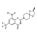 (S)-2-[2-Methyl-1,4-dioxa-8-azaspiro[4.5]decan-8-yl]-8-nitro-6-(trifluoromethyl)-4H-benzo[e][1,3]thiazin-4-one