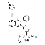 (S)-2-Amino-N-[1-[8-[(1-methyl-4-pyrazolyl)ethynyl]-1-oxo-2-phenyl-1,2-dihydro-3-isoquinolinyl]ethyl]pyrazolo[1,5-a]pyrimidine-3-carboxamide