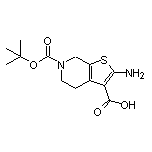 2-Amino-6-(tert-butoxycarbonyl)-4,5,6,7-tetrahydrothieno[2,3-c]pyridine-3-carboxylic Acid