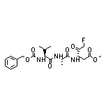 Methyl (S)-3-[(S)-2-[(S)-2-(Cbz-amino)-3-methylbutanamido]propanamido]-5-fluoro-4-oxopentanoate