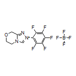 2-(Perfluorophenyl)-6,8-dihydro-5H-[1,2,4]triazolo[3,4-c][1,4]oxazin-2-ium Tetrafluoroborate