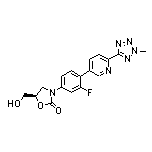 (R)-3-[3-Fluoro-4-[6-(2-methyl-2H-tetrazol-5-yl)pyridin-3-yl]phenyl]-5-(hydroxymethyl)oxazolidin-2-one