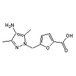 5-[(4-amino-3,5-dimethyl-1H-pyrazol-1-yl)methyl]-2-furoic acid