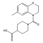 1-[(6-methyl-2,3-dihydro-4H-1,4-benzoxazin-4-yl)carbonyl]piperidine-4-carboxylic acid