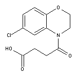 4-(6-chloro-2,3-dihydro-4H-1,4-benzoxazin-4-yl)-4-oxobutanoic acid