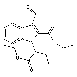 ethyl 1-[1-(ethoxycarbonyl)propyl]-3-formyl-1H-indole-2-carboxylate