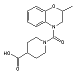 1-[(2-methyl-2,3-dihydro-4H-1,4-benzoxazin-4-yl)carbonyl]piperidine-4-carboxylic acid