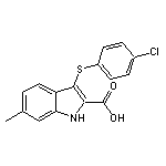 3-[(4-Chlorophenyl)thio]-6-methyl-1H-indole-2-carboxylic Acid