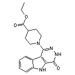 ethyl 1-(4-oxo-4,5-dihydro-3H-pyridazino[4,5-b]indol-1-yl)piperidine-4-carboxylate