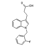 3-[1-(2-fluorobenzyl)-1H-indol-3-yl]propanoic acid