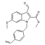 methyl 3-formyl-6-methoxy-1-(4-vinylbenzyl)-1H-indole-2-carboxylate