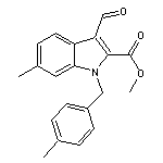 methyl 3-formyl-6-methyl-1-(4-methylbenzyl)-1H-indole-2-carboxylate