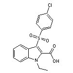 3-[(4-chlorophenyl)sulfonyl]-1-ethyl-1H-indole-2-carboxylic acid