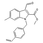 methyl 3-formyl-6-methyl-1-(4-vinylbenzyl)-1H-indole-2-carboxylate