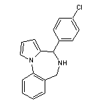 4-(4-chlorophenyl)-5,6-dihydro-4H-pyrrolo[1,2-a][1,4] benzodiazepine