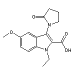 1-ethyl-5-methoxy-3-(2-oxopyrrolidin-1-yl)-1H-indole-2-carboxylic acid