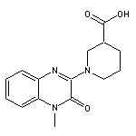 1-(4-methyl-3-oxo-3,4-dihydroquinoxalin-2-yl)piperidine-3-carboxylic acid