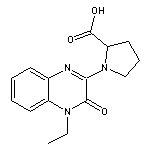 1-(4-ethyl-3-oxo-3,4-dihydroquinoxalin-2-yl)pyrrolidine-2-carboxylic acid