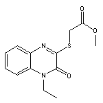 methyl [(4-ethyl-3-oxo-3,4-dihydroquinoxalin-2-yl)thio]acetate