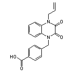 4-[(4-allyl-2,3-dioxo-3,4-dihydroquinoxalin-1(2H)-yl)methyl]benzoic acid