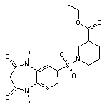 ethyl 1-[(1,5-dimethyl-2,4-dioxo-2,3,4,5-tetrahydro-1H-1,5-benzodiazepin-7-yl)sulfonyl]piperidine-3-carboxylate