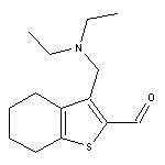 3-[(diethylamino)methyl]-4,5,6,7-tetrahydro-1-benzothiophene-2-carbaldehyde