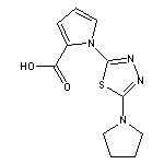 1-(5-pyrrolidin-1-yl-1,3,4-thiadiazol-2-yl)-1H-pyrrole-2-carboxylic acid