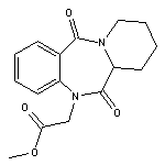 methyl (6,12-dioxo-6,6a,7,8,9,10-hexahydropyrido[2,1-c][1,4]benzodiazepin-5(12H)-yl)acetate