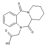(6,12-dioxo-6,6a,7,8,9,10-hexahydropyrido[2,1-c][1,4]benzodiazepin-5(12H)-yl)acetic acid
