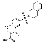 4-oxo-6-(1,2,3,4-tetrahydro-2-isoquinolinylsulfonyl)-1,4-dihydro-3-quinolin ecarboxylic acid
