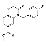 methyl 4-(4-fluorobenzyl)-3-oxo-3,4-dihydro-2H-1,4-benzothiazine-6-carboxylate