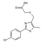 ({[2-(4-chlorophenyl)-5-methyl-1,3-oxazol-4-yl]methyl}thio)acetic acid