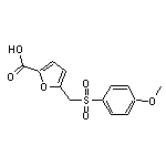 5-{[(4-methoxyphenyl)sulfonyl]methyl}-2-furoic acid