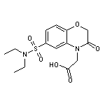 {6-[(diethylamino)sulfonyl]-3-oxo-2,3-dihydro-4H-1,4-benzoxazin-4-yl}acetic acid