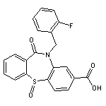 10-(2-fluorobenzyl)-11-oxo-10,11-dihydrodibenzo[b,f][1,4]thiazepine-8-carboxylic acid 5-oxide