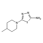 5-(4-methylpiperidin-1-yl)-1,3,4-thiadiazol-2-amine