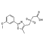 ({[2-(3-methoxyphenyl)-5-methyl-1,3-oxazol-4-yl]methyl}sulfonyl)acetic acid