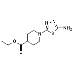 ethyl 1-(5-amino-1,3,4-thiadiazol-2-yl)piperidine-4-carboxylate