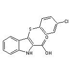 3-[(4-chlorophenyl)thio]-1H-indole-2-carboxylic acid