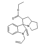 ethyl 1-allyl-2-oxo-1,1’,2,2’,5’,6’,7’,7a’-octahydrospiro[indole-3,3’-pyrrolizine]-2’-carboxylate
