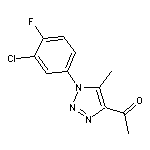1-[1-(3-chloro-4-fluorophenyl)-5-methyl-1H-1,2,3-triazol-4-yl]ethanone