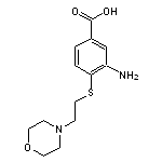 3-amino-4-[(2-morpholin-4-ylethyl)thio]benzoic acid
