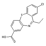 2-chloro-11-ethyldibenzo[b,f][1,4]thiazepine-8-carboxylic acid