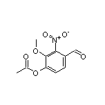 4-Formyl-2-methoxy-3-nitrophenyl Acetate