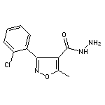 3-(2-chlorophenyl)-5-methyl-4-isoxazolecarbohydrazide