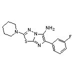 6-(3-fluorophenyl)-2-piperidinoimidazo[2,1-b][1,3,4]thiadiazol-5-amine