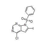 4-Chloro-6-iodo-7-(phenylsulfonyl)-7H-pyrrolo[2,3-d]pyrimidine