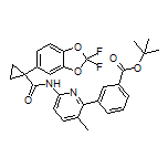 tert-Butyl 3-[6-[1-(2,2-Difluorobenzo[d][1,3]dioxol-5-yl)cyclopropanecarboxamido]-3-methyl-2-pyridyl]benzoate